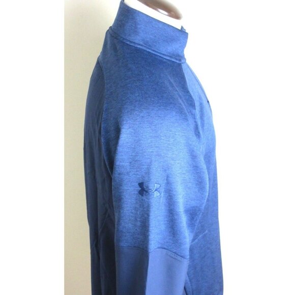 Under Armour Men's Cold Gear Qualifier Quarter zipper PO Jacket Navy Blue NWT - Picture 3 of 6